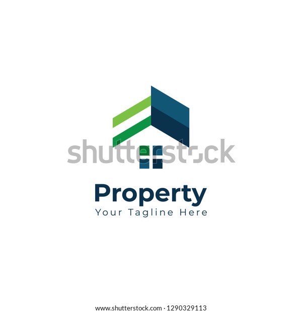 House Building Property Apartments Real Estate Stock Vector (royalty 