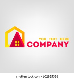 House Building Real Estate Vector Logo Template