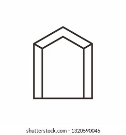 House Building Shape Architecture Business Company Vector Logo Design