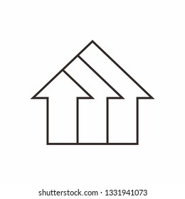 House Building Shape Architecture Business Company Vector Logo Design