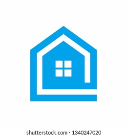 House Building Shape Architecture Business Company Vector Logo Design