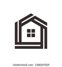 House Building Shape Architecture Business Company Vector Logo Design