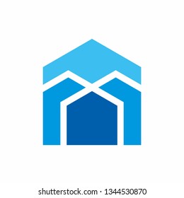 House Building Shape Architecture Business Company Vector Logo Design