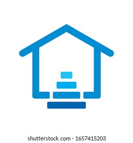 House Building Shape Architecture Business Company Vector Logo Design