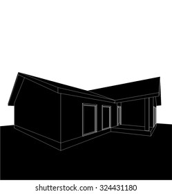 house building sketch