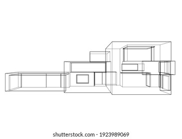 Dessin Maison Moderne Illustrations Images Et Images Vectorielles De Stock Shutterstock