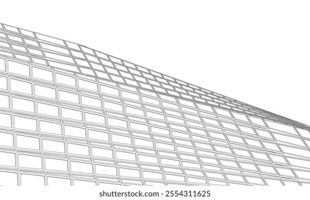 house building sketch architecture 3d illustration