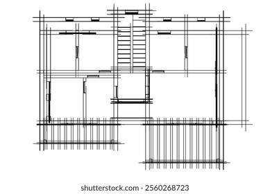 house building sketch architecture 3d 