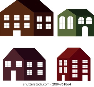 house, building, structure and living space