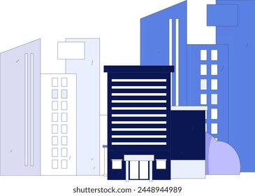 House building vector concept operation hand drawn illustration
