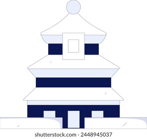 House building vector concept operation hand drawn illustration
