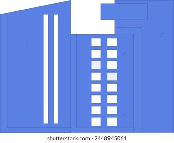 Ilustración dibujada a mano del concepto del Vector del edificio de la casa
