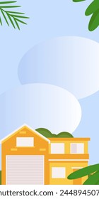 House building vector concept operation hand drawn illustration
