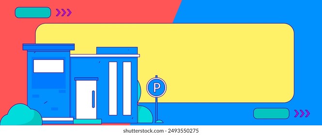 House building vector concept operation hand drawn illustration
