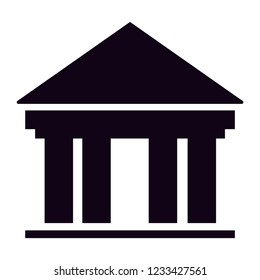 House. Building. Vector illustration white house.