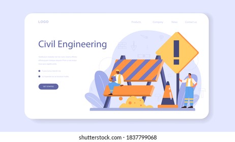 House building web banner or landing page. Workers constructing home with tools and materials. Process of house building. City development concept. Isolated flat vector illustration