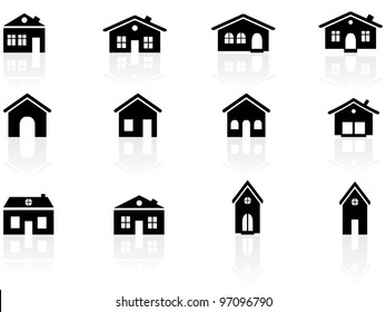 House and buildings icons