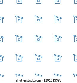 house builidng icon pattern seamless white background. Editable outline house builidng icon. house builidng icon pattern for web and mobile.