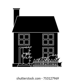 house burns icon