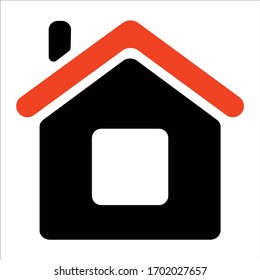House -  business concept icon on white background. Vector illustration. Design element.