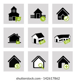 house business  icons over  white background vector illustration