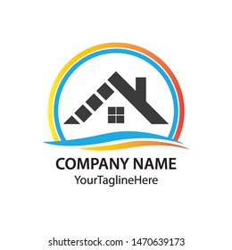 house business logo vector image