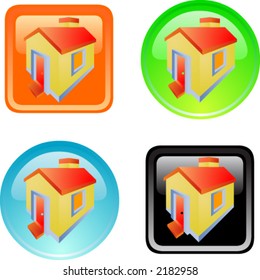 House Button in colour