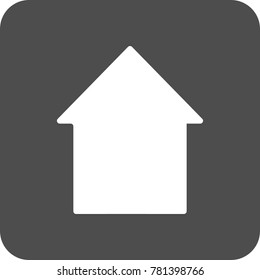 house button icon vector illustration on gray background