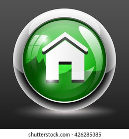 house button, signs, icons set