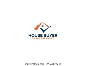 house buyers logo design template, house buy and sell logo vector