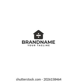 house calculator logo icon vector template. home symbol.