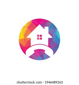 House Call Logo Design template. Telephone house logo design Vector.
