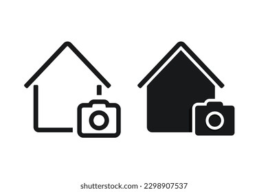 House camera icon. illustration vector