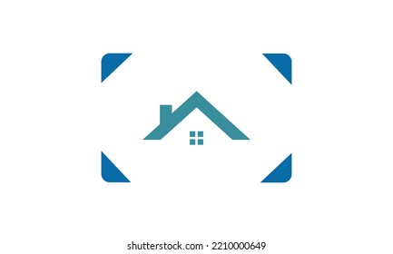 House Camera Logo Icon Design Vector Image