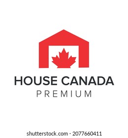 house canada logo icon vector template