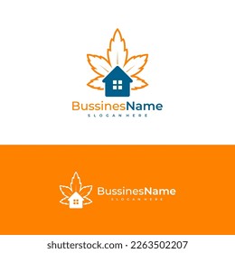 House Cannabis logo vector template. Creative Cannabis logo design concepts