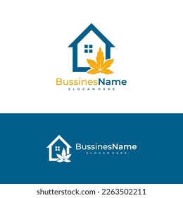 House Cannabis logo vector template. Creative Cannabis logo design concepts