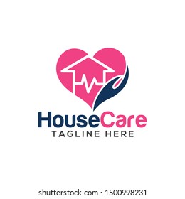 House Care Logo Design Template