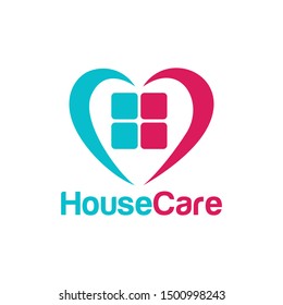House Care Logo Design Template