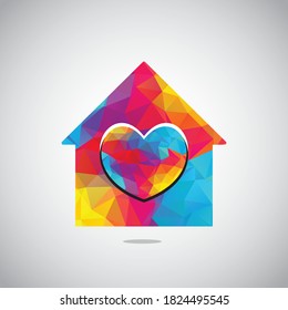 House Care logo designs concept vector, Home and love logo template.