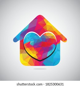 House Care logo designs concept vector, Home and love logo template.