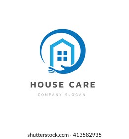 House Care Logo Template.