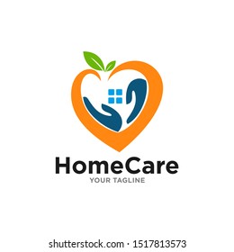 House Care Logo Template Design Vector