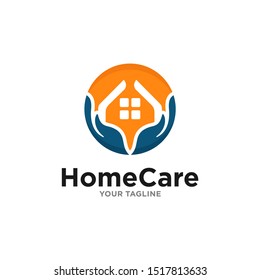 House Care Logo Template Design Vector