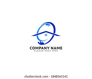 House Care Logo Template Design Vector