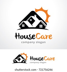 House Care Logo Template Design Vector, Emblem, Design Concept, Creative Symbol, Icon