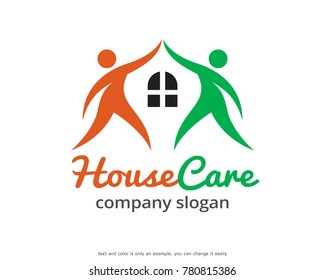 House Care Logo Template Design Vector, Emblem, Design Concept, Creative Symbol, Icon