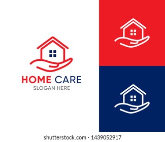 House Care Logo Template, Medical House Logo