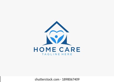 House Care Logo Template, Medical House Logo