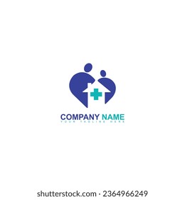 House Care logo Template, Medical House Logo